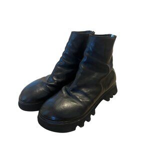 GUIDI ZO08V Vibram Horse Leather Ankle Boots Back Zip Mens Size EU45 US12